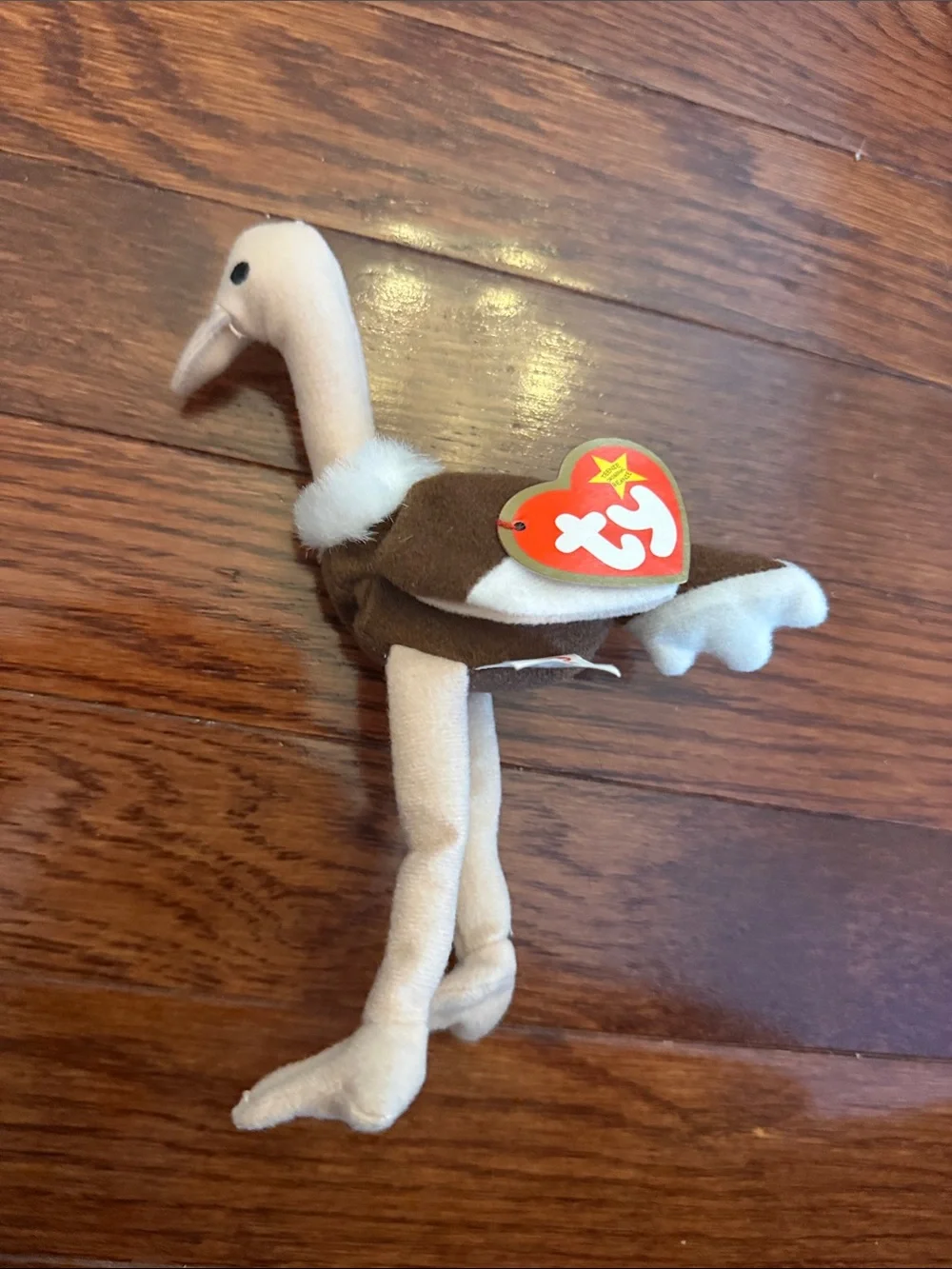 Ty Brown and Cream Plush Bird Dog Toy